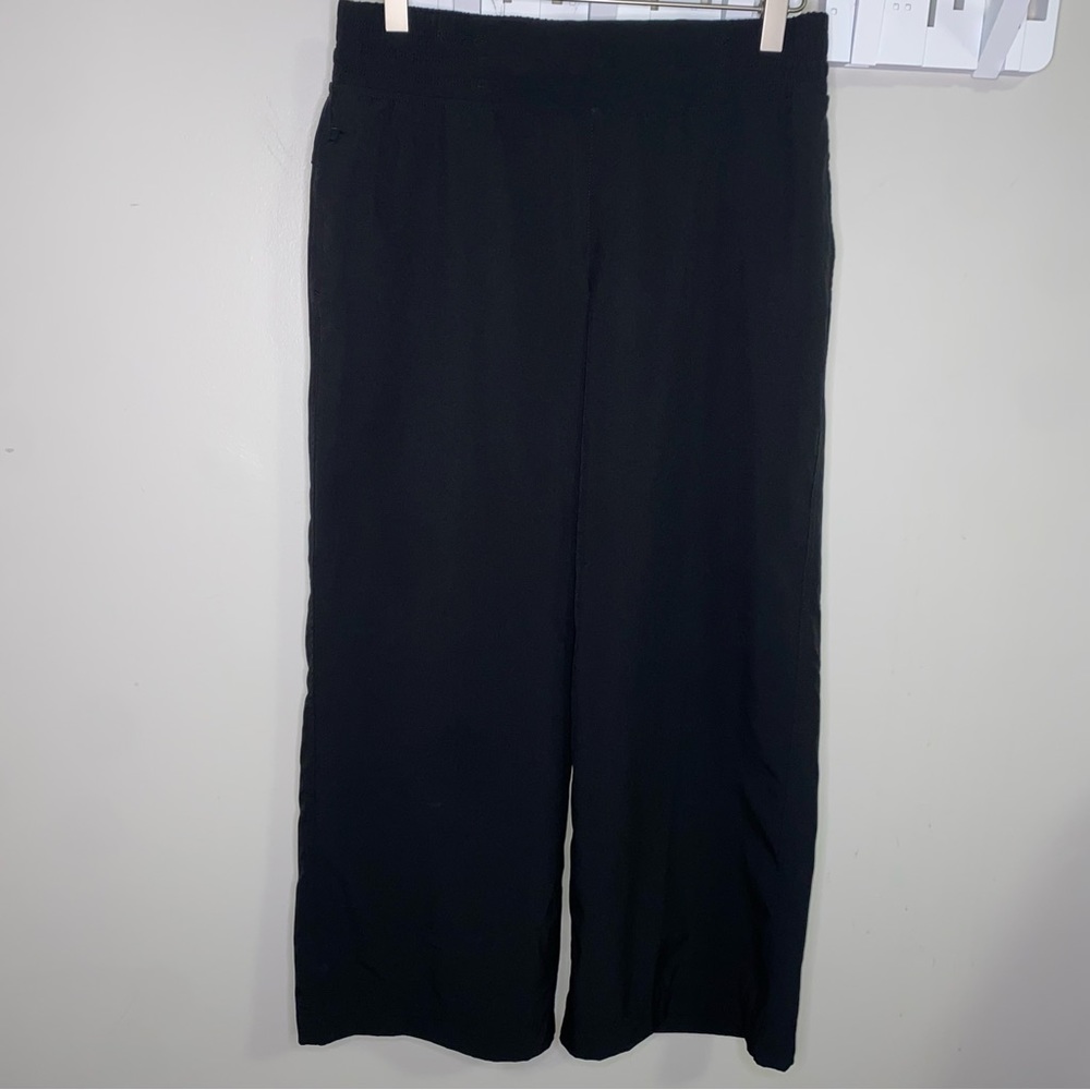 Calia wide leg cropped capri pull on pants Journey Collection black size XS